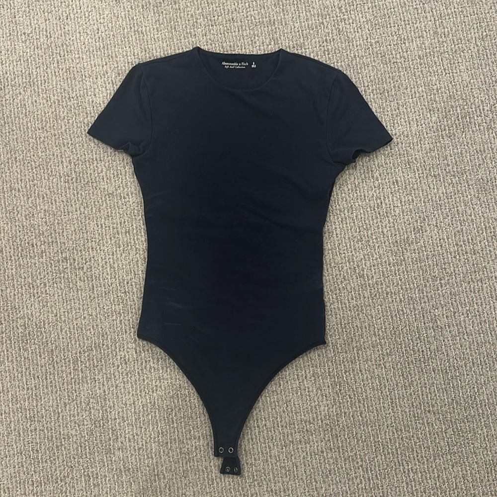 Dark Blue Abercrombie & Fitch Bodysuit Small